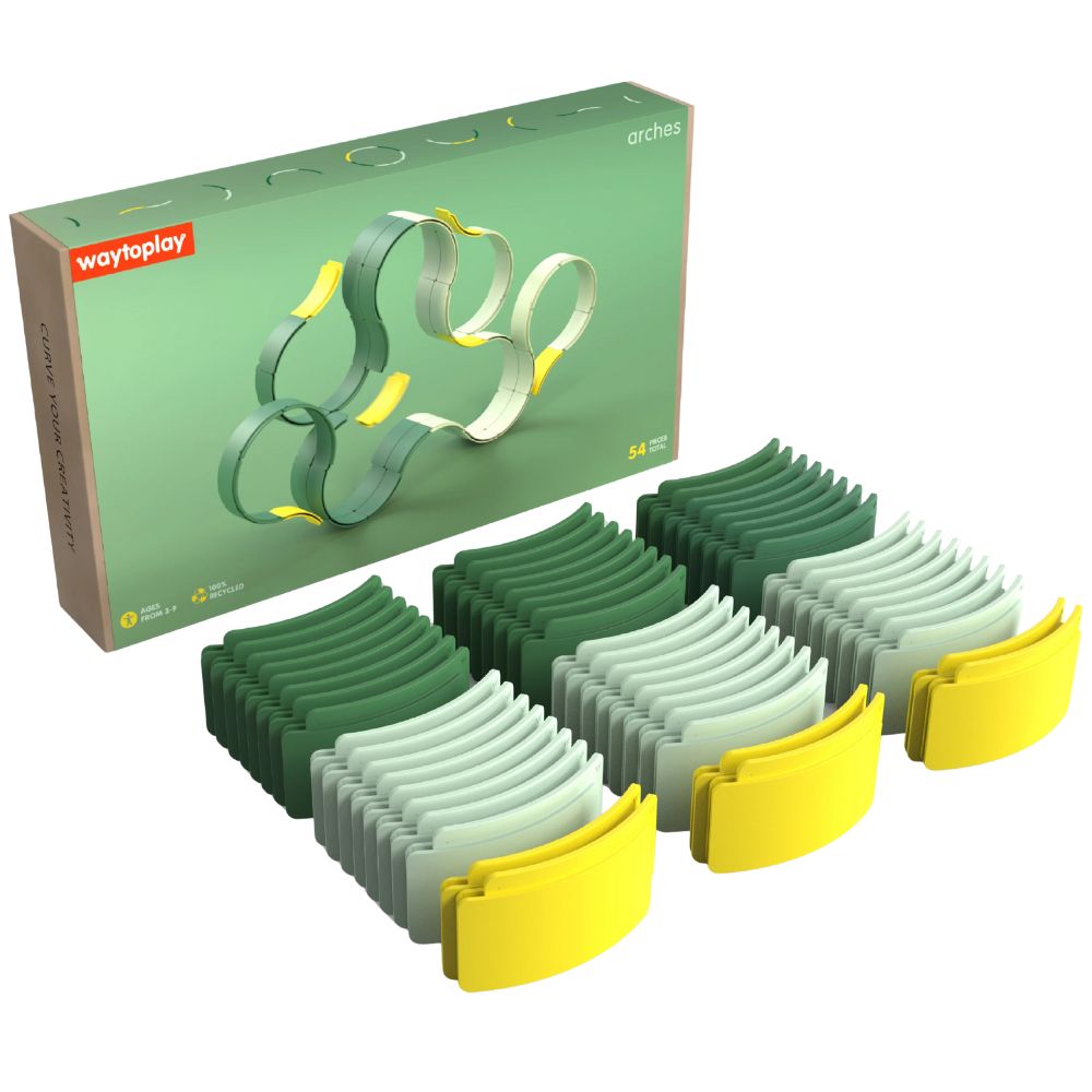 Stavebnice Builder Set – Oblouky, 54 dílků