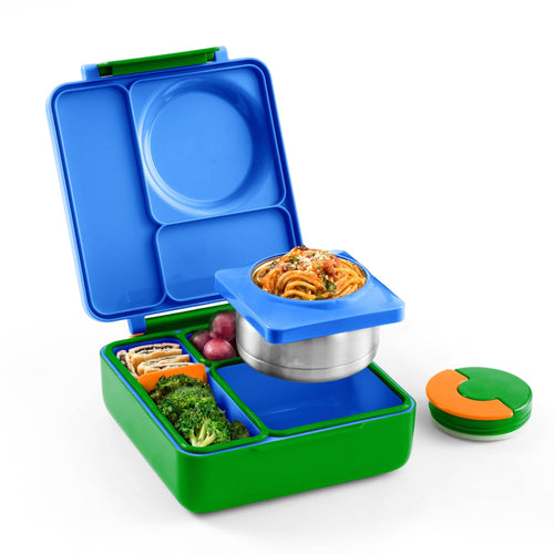 Lunchbox s termoskou OmieBox – Monster Blue