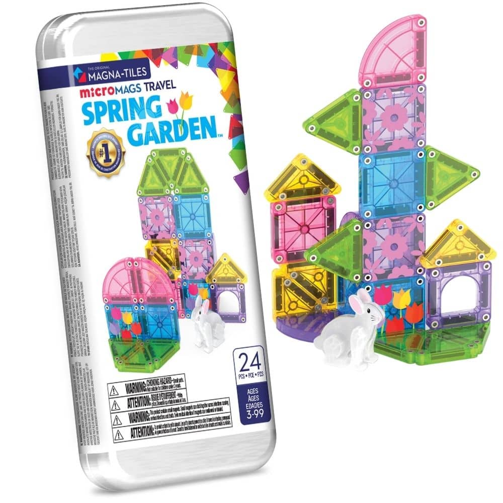 Magnetické kostky – microMAGS Spring Garden Travel 24 dílků