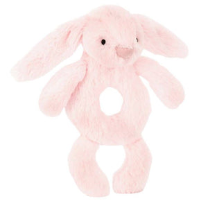 Chrastítko zajíček – Světle růžové 18 cm