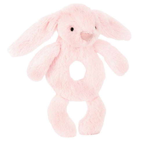 Chrastítko zajíček – Světle růžové 18 cm