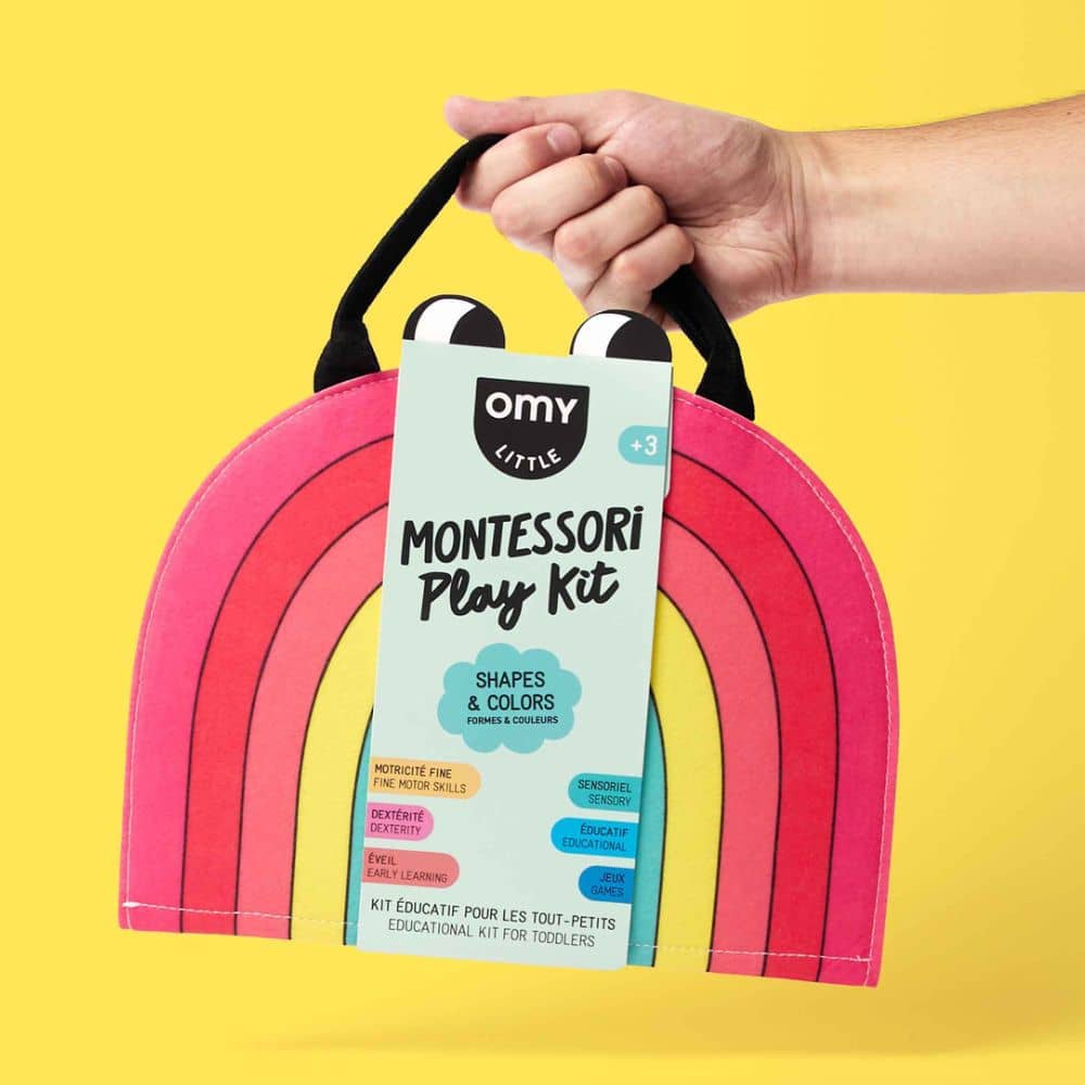 Měkká Montessori aktivní knížka – Tvary a barvy
