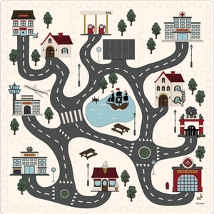 Pěnová podložka 100 x 100 cm – Roadtrip