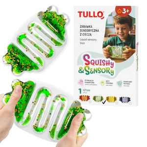 Squishy-míček s tekutinou – zelený