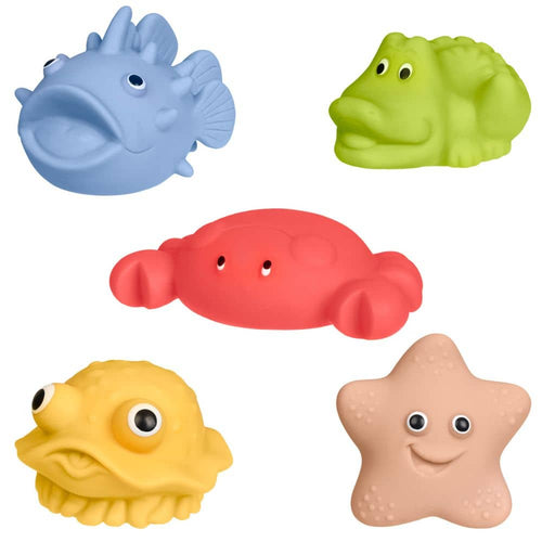 Mořské figurky do koupele, 5 kusů, bez otvoru