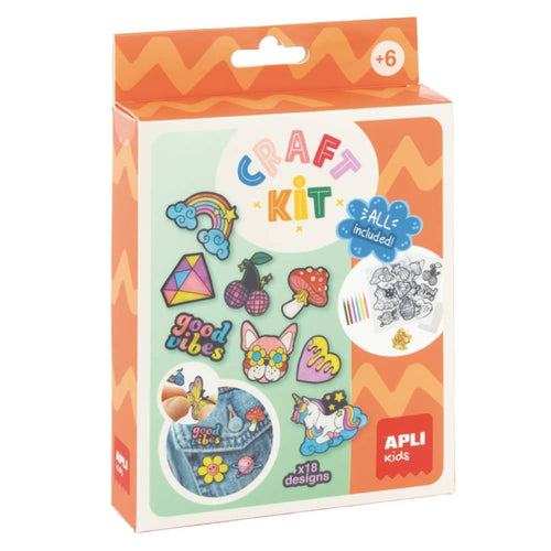 DIY Craft Kit kreativní sada – Odznáčky, 18 kusů