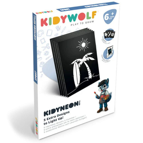 Vložky pro svítící nástěnné dekorace – Kidyneon Sport, 5 kusů