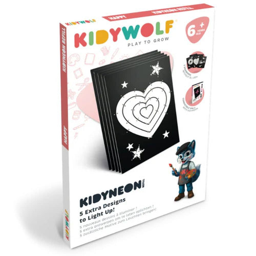 Vložky pro svítící nástěnné dekorace – Kidyneon Happy, 5 kusů