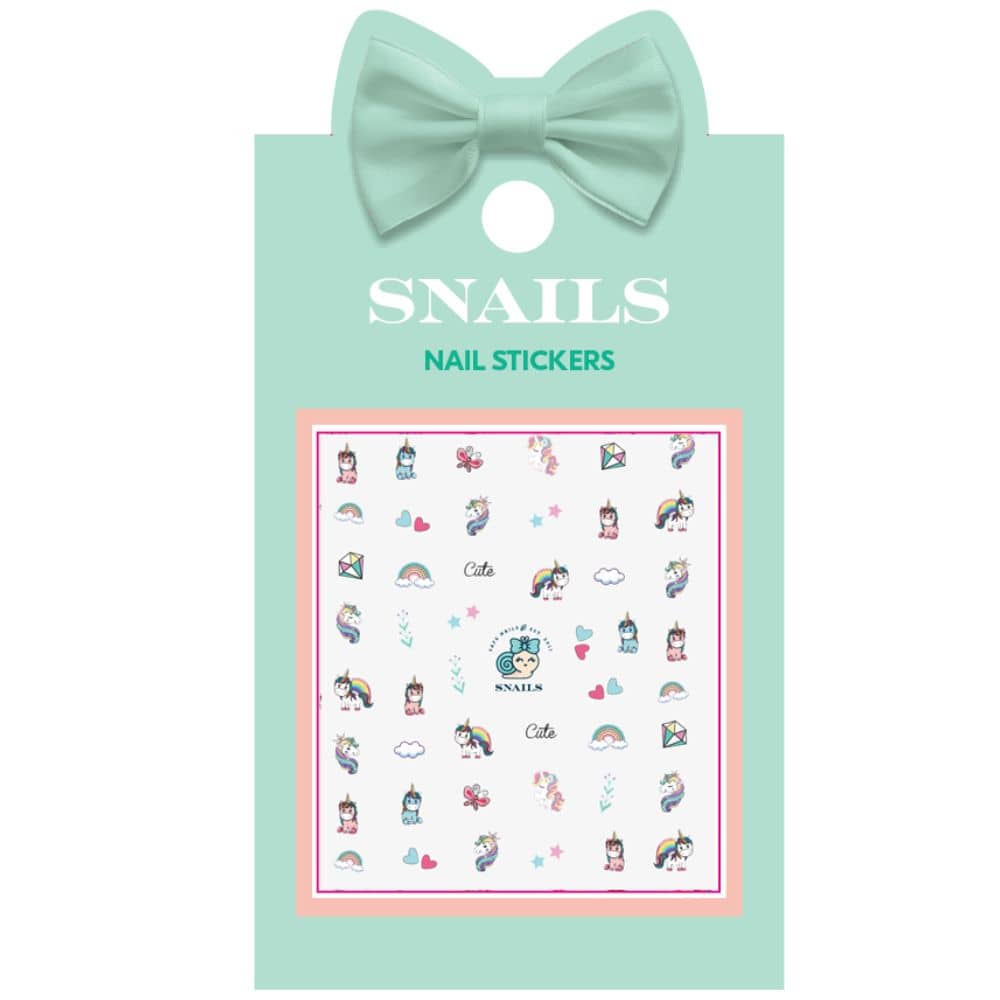 Samolepky na nehty pro děti – Unicorn Queen