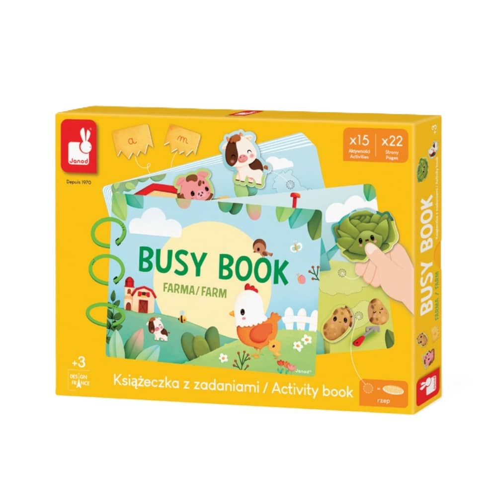 Busy Book sešit s úkoly - Farma 3+ (PL)