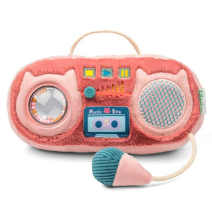 Plyšová hračka se zvuky – rádio kočička Jeanne (od 9 měsíců)