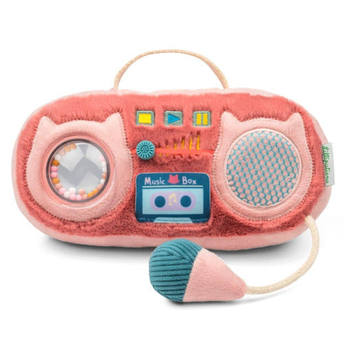 Plyšová hračka se zvuky – rádio kočička Jeanne (od 9 měsíců)