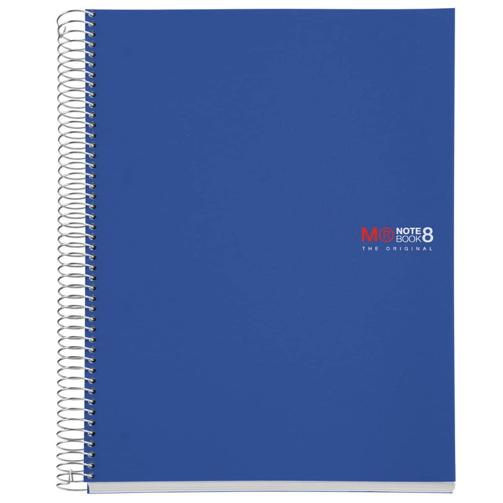 Spirálový zápisník A4 Blue - 200 listů čtverečkovaný (8 barevných segmentů)