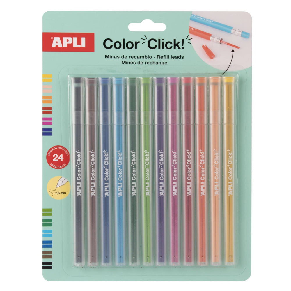 Sada náhradních tuh pro barevné tužky – Color Click (24 kusů)