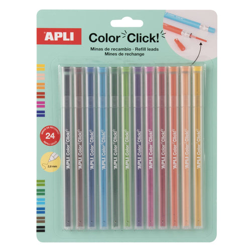 Sada náhradních tuh pro barevné tužky – Color Click (24 kusů)