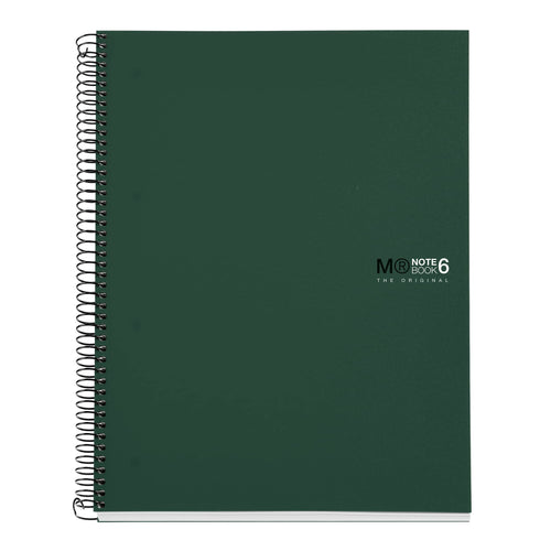 Spirálový blok A4 – Green, 150 stran, čtverečkovaný
