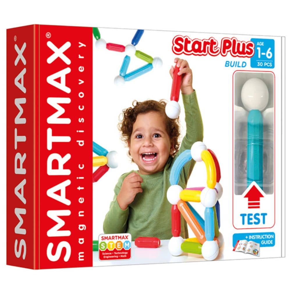 Magnetická stavebnice Smart Max – Start Plus Build, 30 dílků