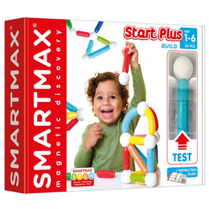 Magnetická stavebnice Smart Max – Start Plus Build, 30 dílků