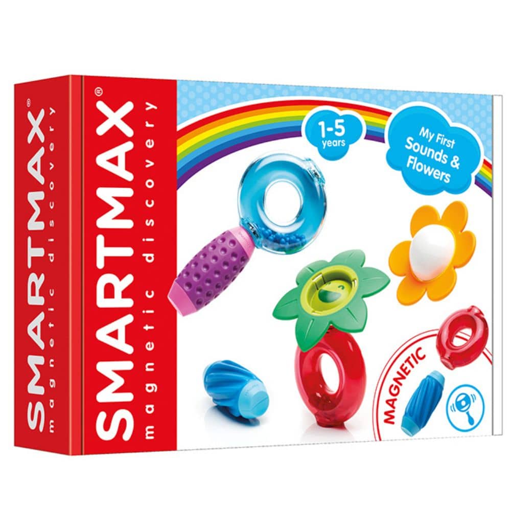 Magnetické kostky Smart Max – My First Sound & Flowers, 6 dílů