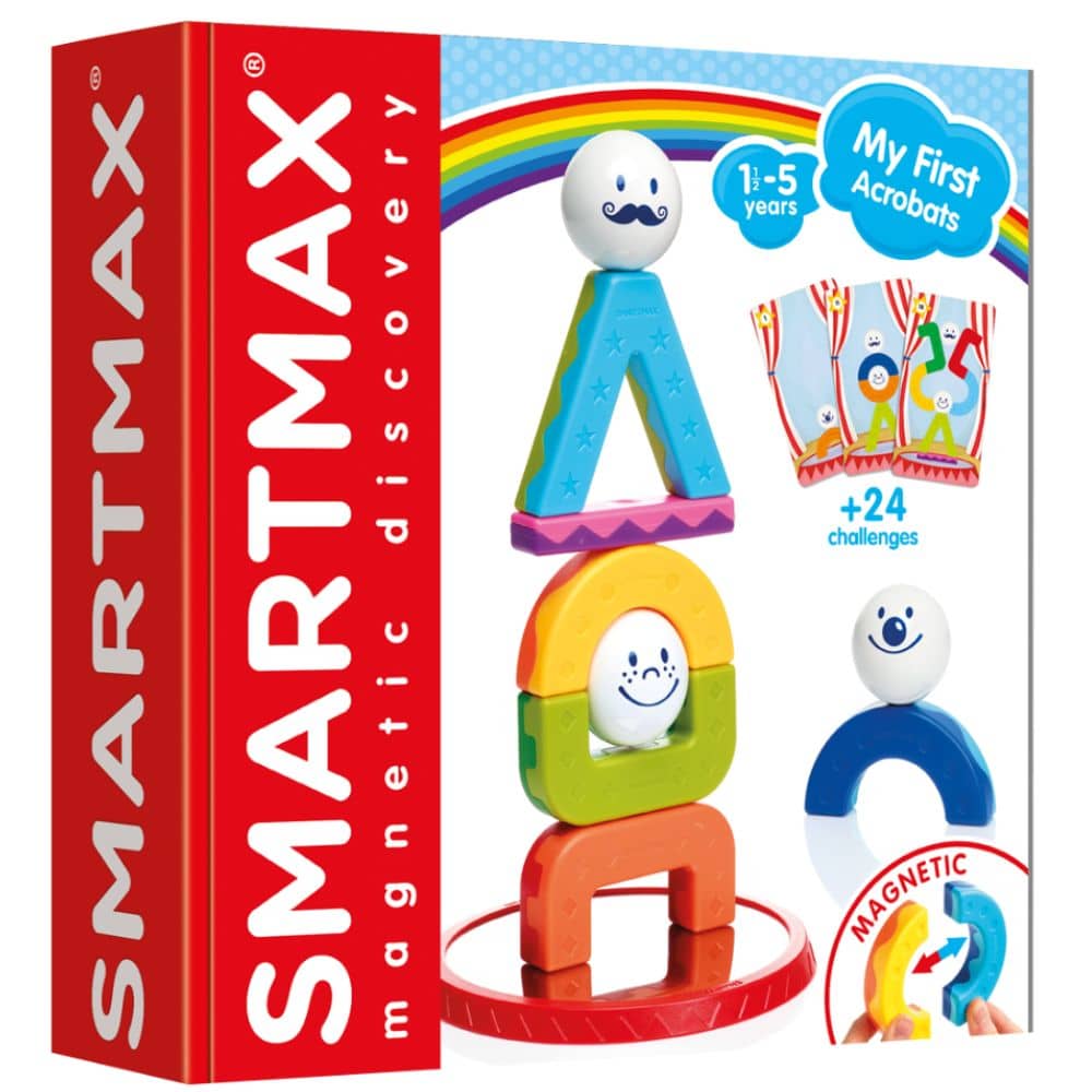 Magnetická stavebnice Smart Max – My First Acrobats, 9 dílků