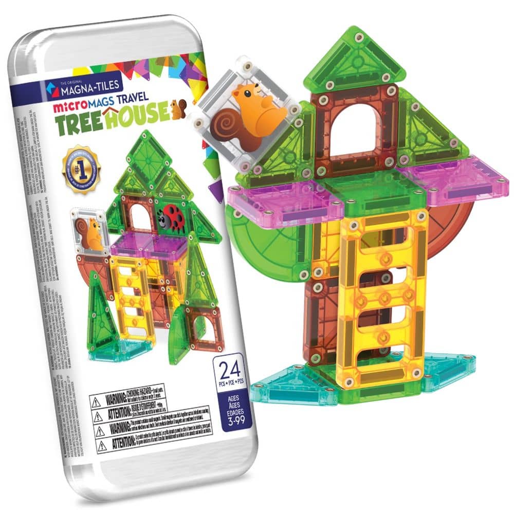Magnetické kostky – Treehouse Travel od microMAGS, 24 dílů