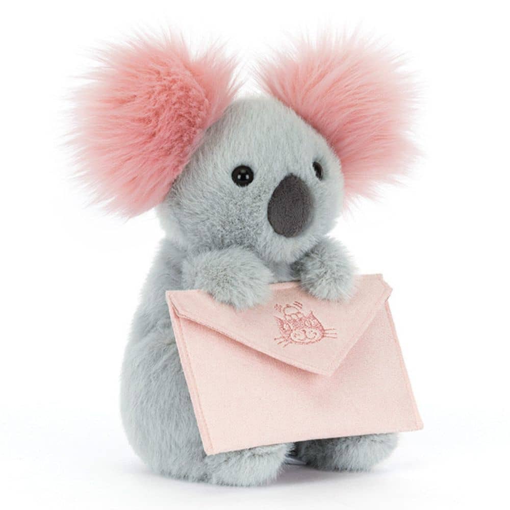 Koala zpráva – plyšový koala s obálkou (20 cm)