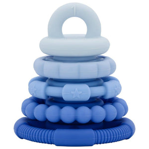 Silikonová pyramida a sada 5 kousátek – Blueberry