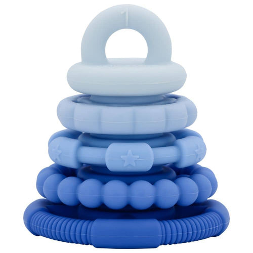 Silikonová pyramida a sada 5 kousátek – Blueberry