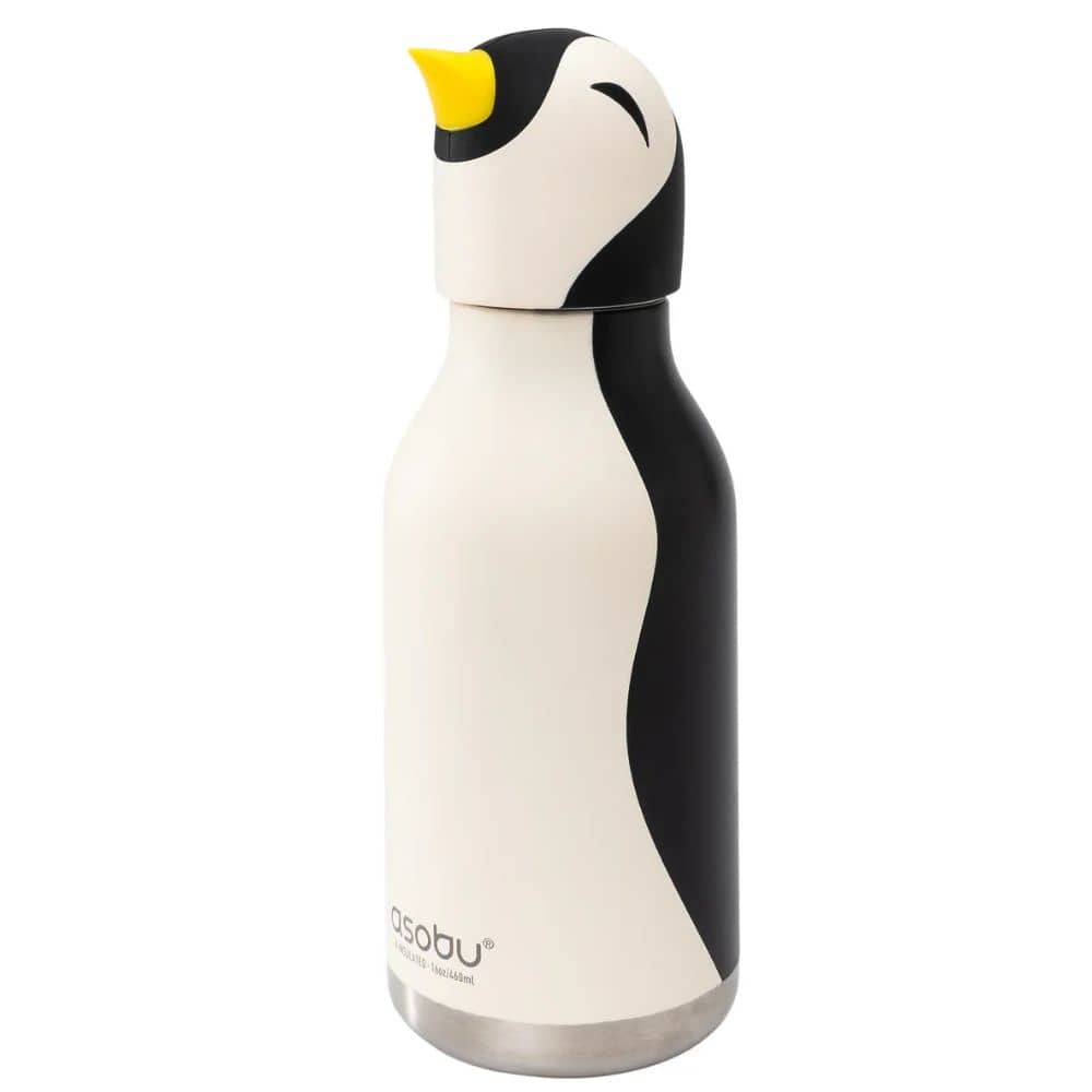 Termo-láhev s brčkem Bestie – Tučňák (460 ml)