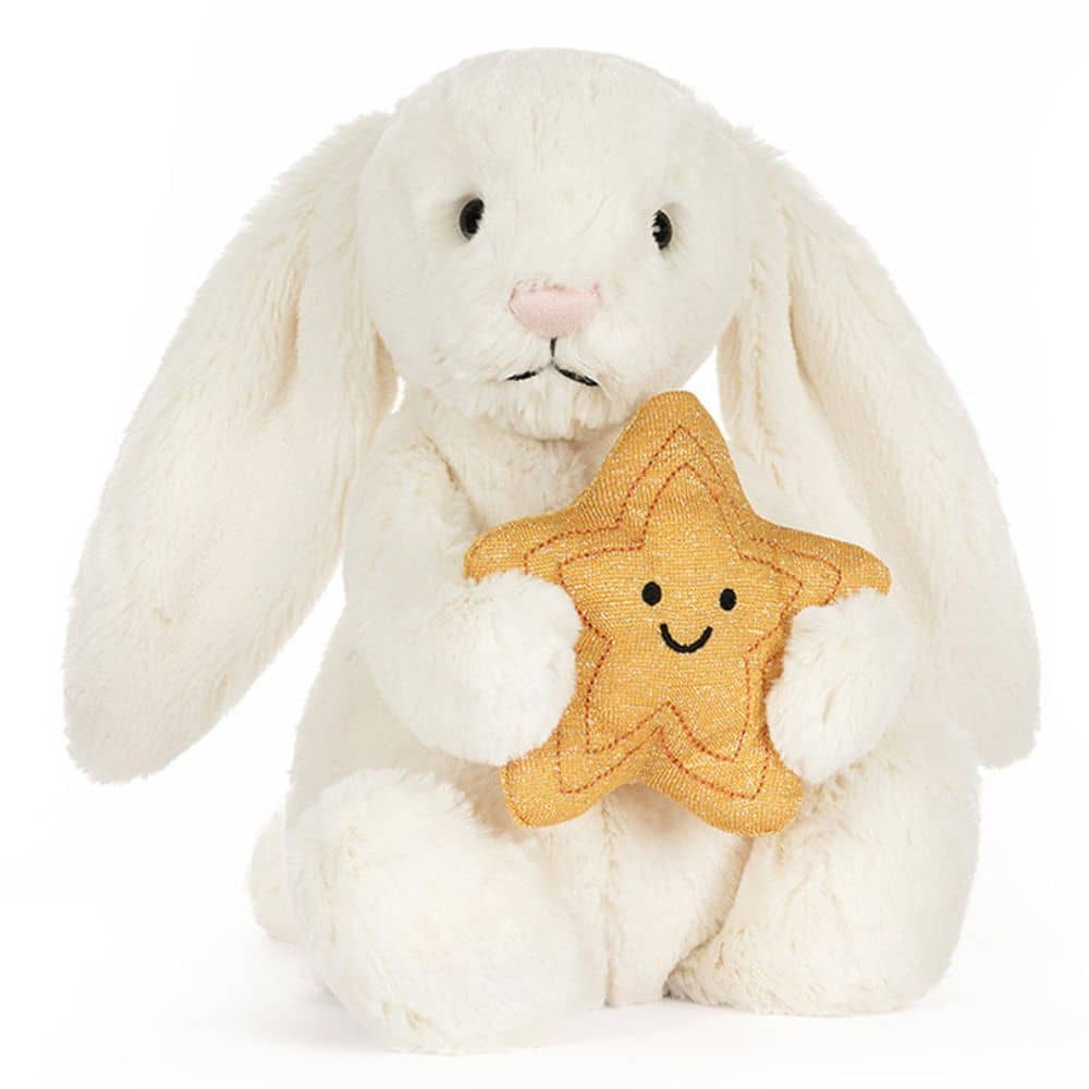 Bashful Hase – Krémově bílý s hvězdou (31 cm)