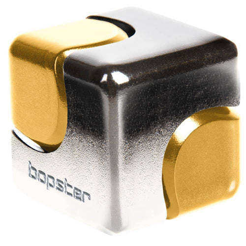 Hračka na procvičení jemné motoriky – Fidget Cube Spinner – stříbrná/zlatá