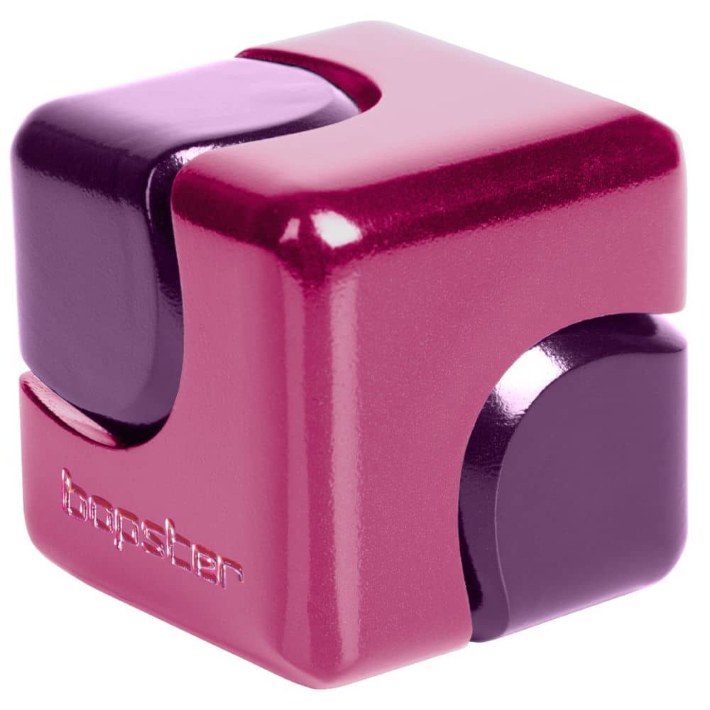 Hračka na procvičení jemné motoriky – Fidget Cube Spinner – růžová/fialová