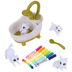 Sada figurek k malování a mytí – Washimals, Glam kočky (4 figurky)