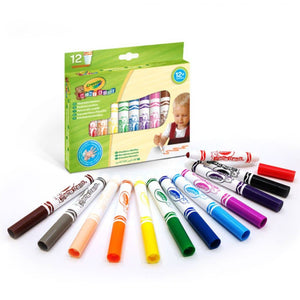 Omyvatelné fixy s plochým hrotem – Mini Kids (12 kusů)