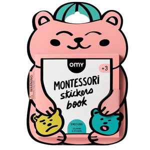 Montessori omalovánka s nálepkami – Emoce