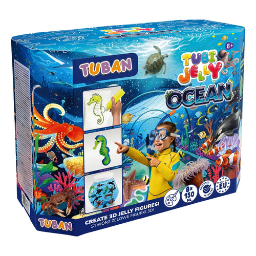 Tubi Jelly-Set 8 barev + velké akvárium – Oceán