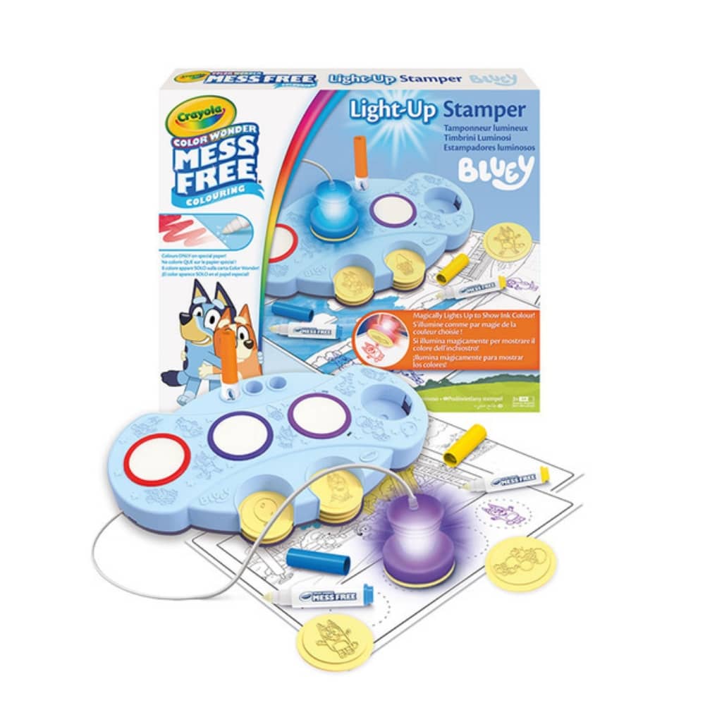 Sada razítek s inkoustem bez skvrn – Color Wonder Mess Free, Bluey