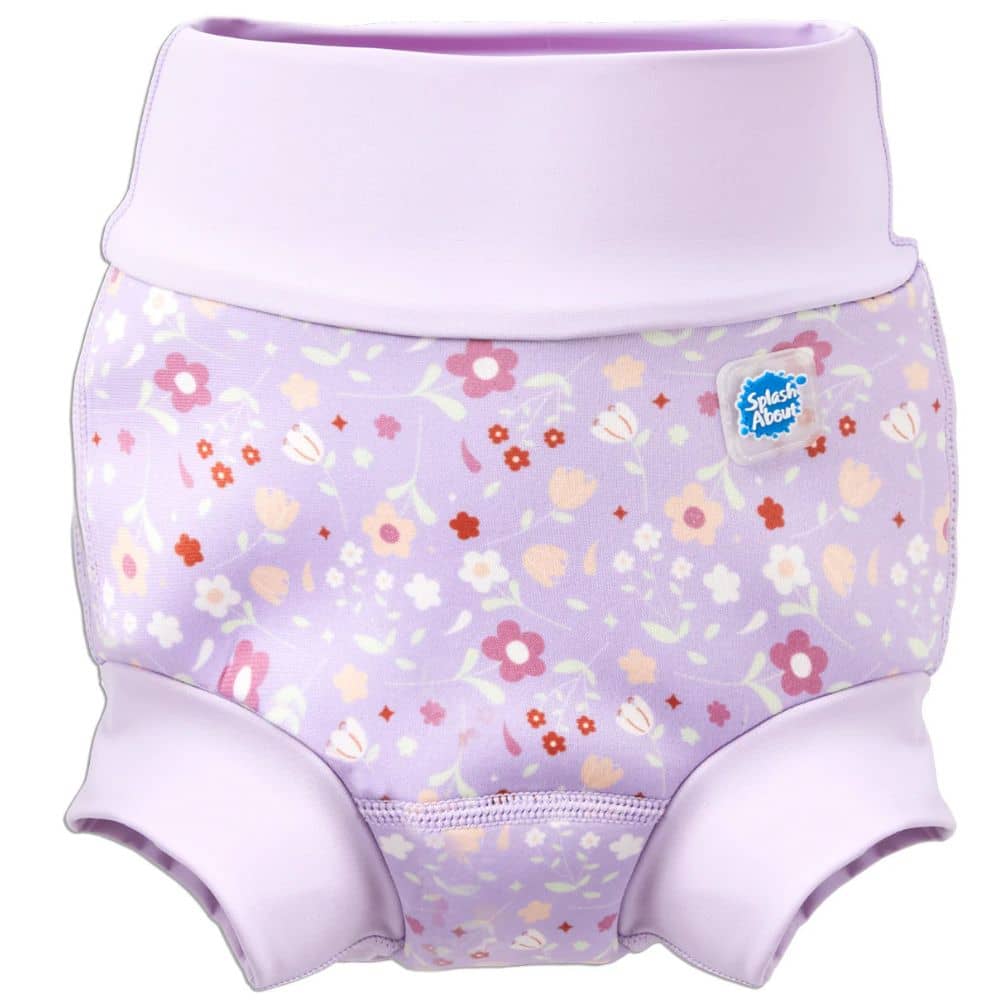 Kojenecké plavky – Happy Nappy Duo, Lilac Spring (XXL, 2-3 roky)