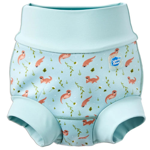 Happy Nappy DUO kojenecké plavky pro děti 2–3 roky – Playful Otters (XXL)