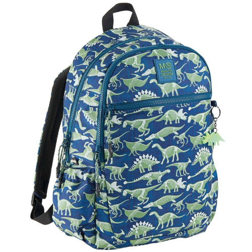 Trojkomorový batoh Lizbona - Dinosauři, 15 l