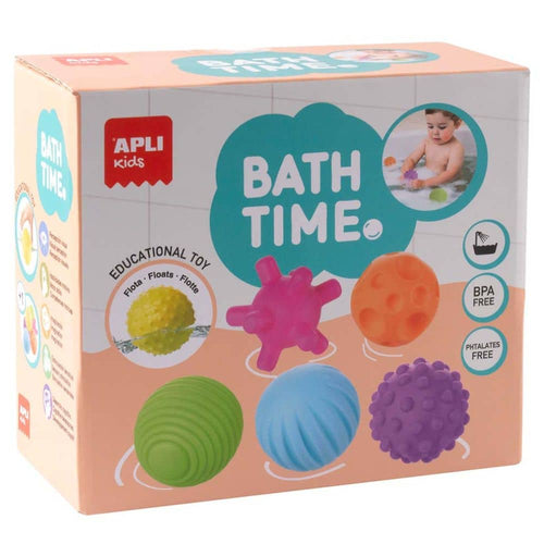 Míčky do koupele Smysly - Bath Time, 6 kusů