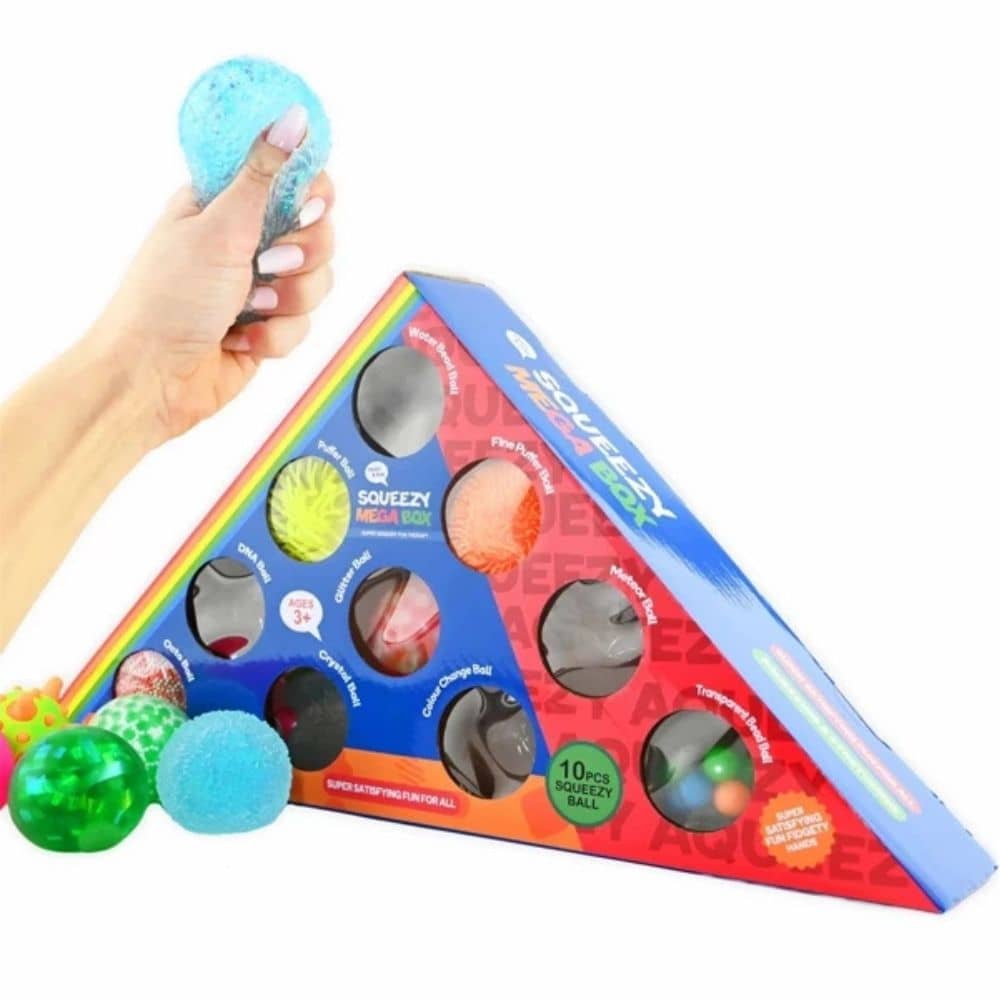 Sada antistresových míčků a fidget hraček 10 ks