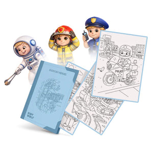 Náhradní karty – Kidydraw Pad – Každodenní hrdinové (30 kusů, od 6 let)