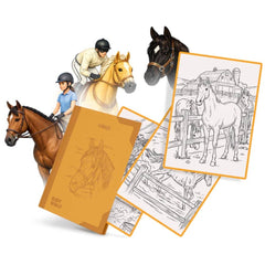 Náhradní karty – Kidydraw Pad – Koně (30 kusů, od 8 let)