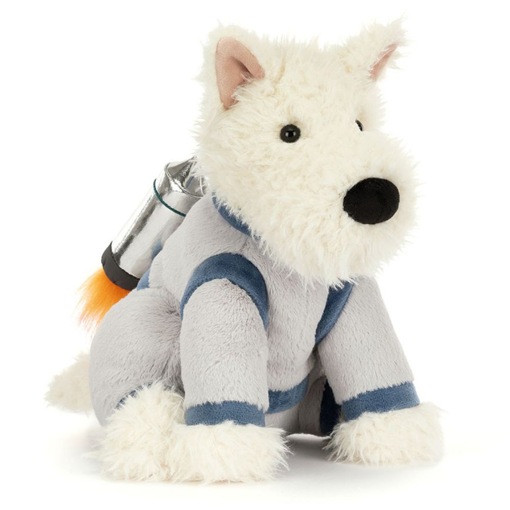 Plyšový teriér astronaut - Cream (23 cm)