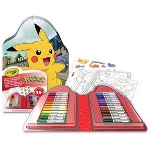 Sada na kreslení s fixy a nálepkami 47 dílů – Pokémon 4+