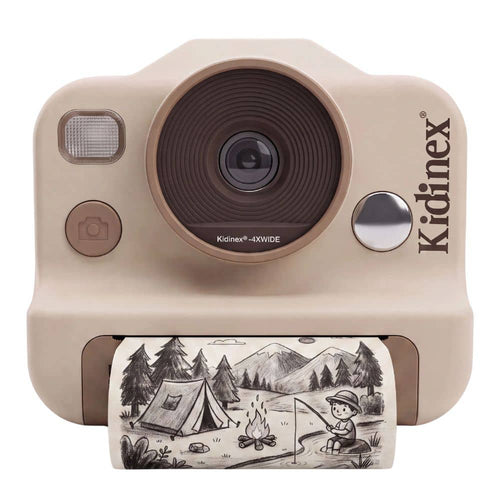 Digitální fotoaparát s okamžitým tiskem pro děti – KidSnap Beige