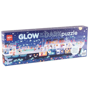 Svítící puzzle v temnu – Loď (200 dílků, od 6 let)