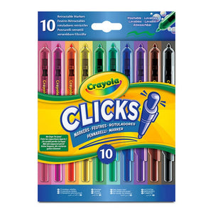 Samopísací fixy – omyvatelné, Clicks, 10 ks