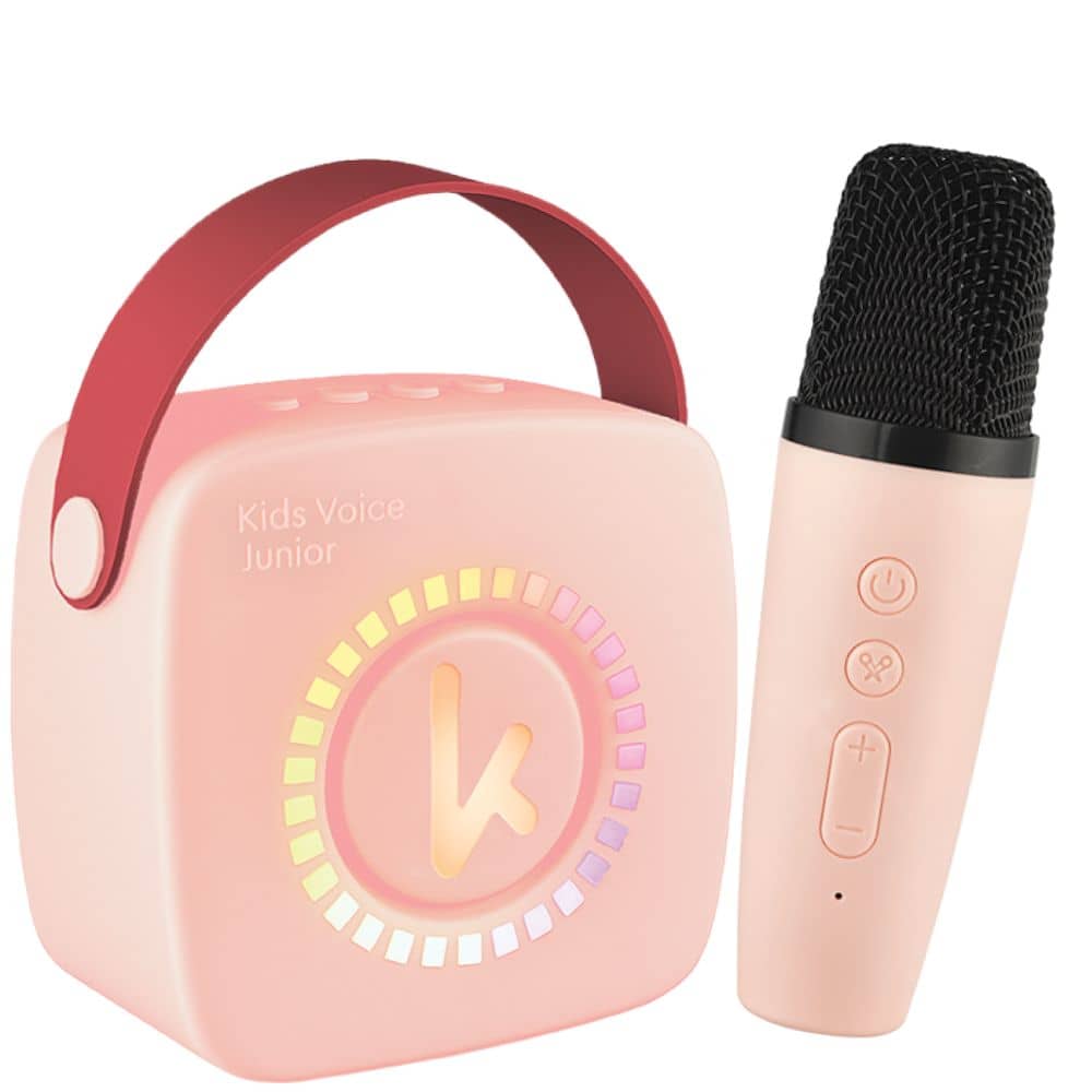 Karaoke sada - Mini karaoke sada Pink (mikrofon a reproduktor)